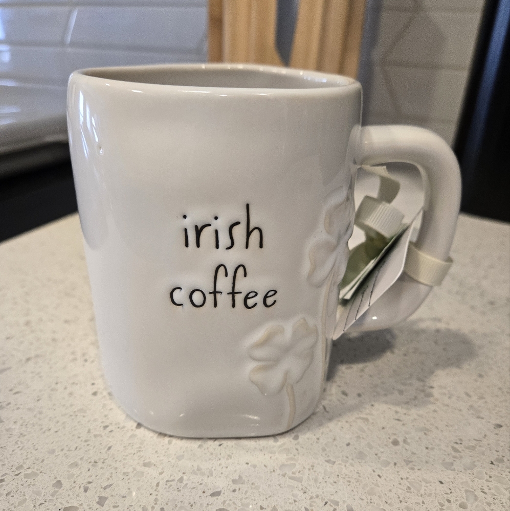Rae Dunn White "Irish Coffee" Mug
